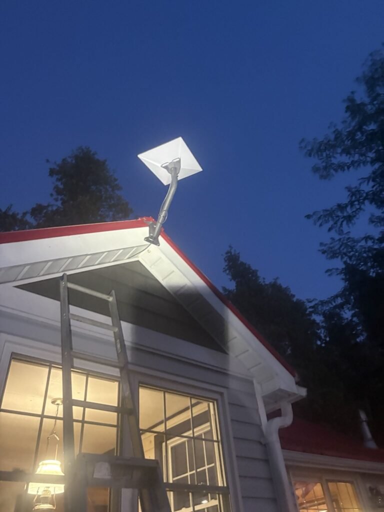 Starlink installation completed by The Internet Guy.