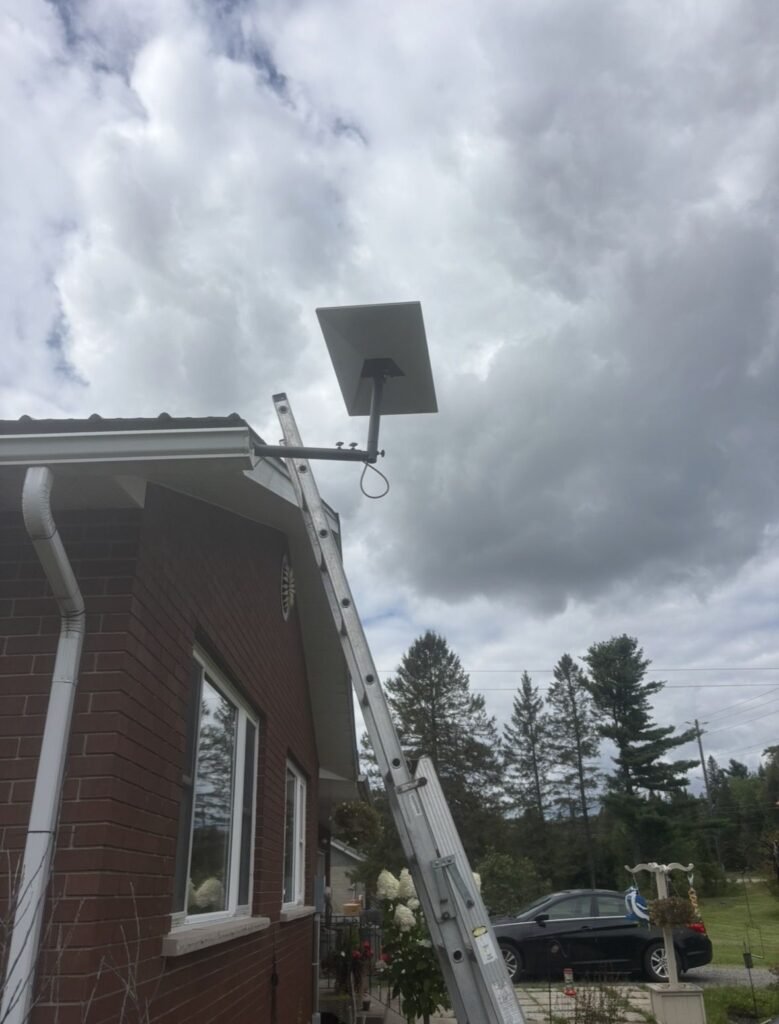 Starlink installation completed by The Internet Guy.