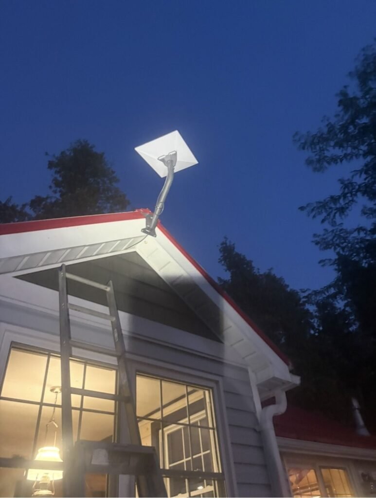 Installation Starlink réalisée par The Internet Guy